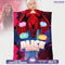 Personalized Scarlet Magic Baby Blanket – Superhero Girl Style with Custom Name & Background